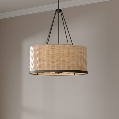 Millennium Lighting Namiro 6 Light Pendant, Matte Black