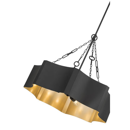 Millennium Lighting Ottavio 5 Light Pendant, Matte Black