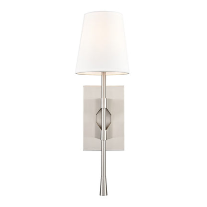 Millennium Lighting 1Lt Wall Sconce, Brushed Nickel/Linen - 212001-BN