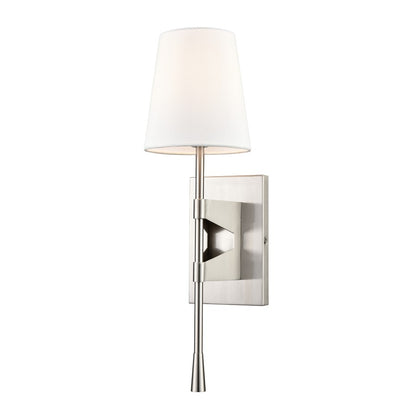 Millennium Lighting 1Lt Wall Sconce, Brushed Nickel/Linen