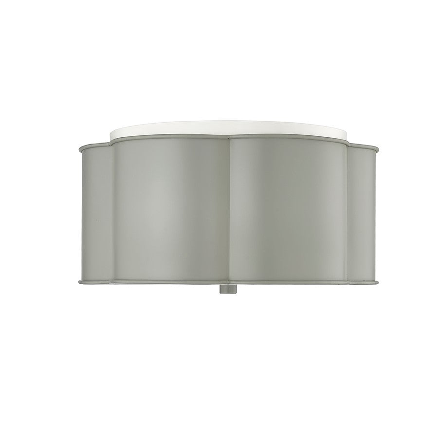 Millennium Lighting 3 Light Flushmount, Cement Grey/Grey