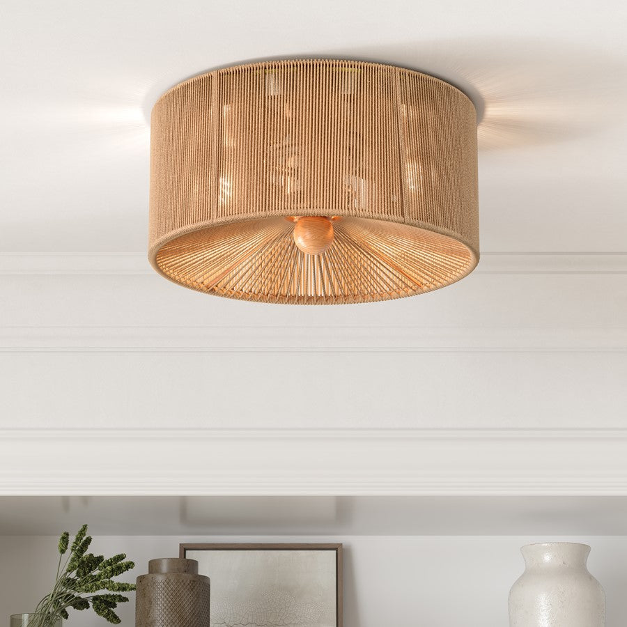 Millennium Lighting 2Lt 6" Round Flushmount, Brushed Nickel