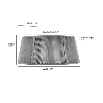 Millennium Lighting 2Lt 6" Round Flushmount, Brushed Nickel