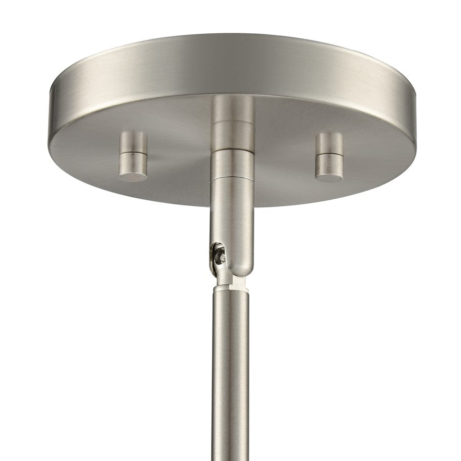 Millennium Lighting Laphia 1Lt 7" Pendant, Nickel/Etched Opal