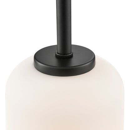 Millennium Lighting Laphia 1Lt 7" Pendant, Black/Etched Opal