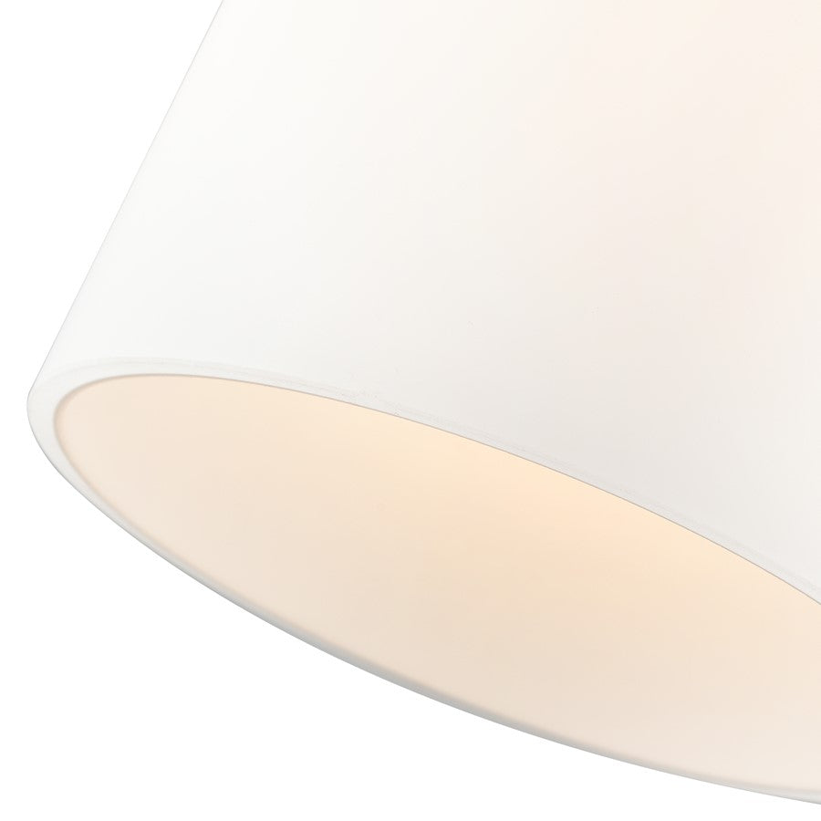 Millennium Lighting Laphia 1Lt 7" Pendant, Black/Etched Opal