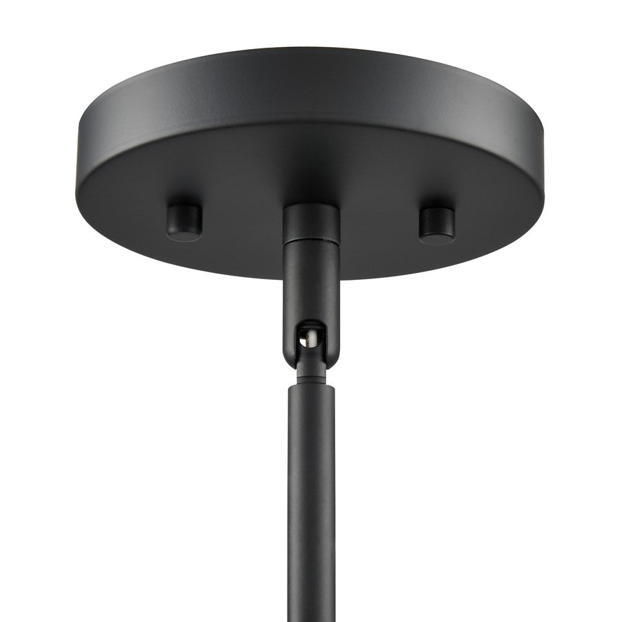 Millennium Lighting Laphia 1Lt 7" Pendant, Black/Etched Opal