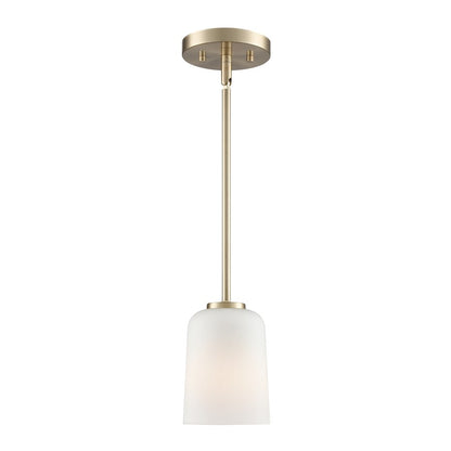 Millennium Lighting Laphia 1Lt 7" Pendant, Modern Gold/Etched Opal