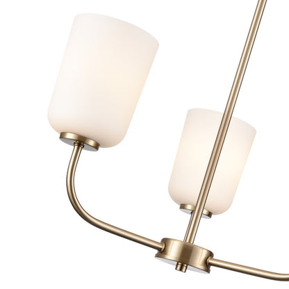 Millennium Lighting Laphia 3Lt 21" Chandelier, Gold/Etched Opal