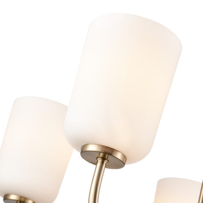 Millennium Lighting Laphia 5Lt 27" Chandelier, Gold/Etched Opal