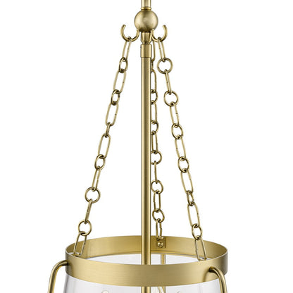 Millennium Lighting Adabella 11.75" 3Lt Pendant, Vintage Brass/Clear