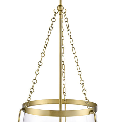 Millennium Lighting Adabella 17.75" 5Lt Pendant, Vintage Brass/Clear