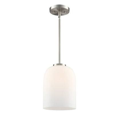 Millennium Lighting Laphia 1Lt 11" Pendant, Nickel/Etched Opal - 214101-BN