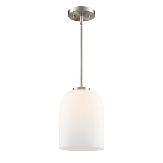 Millennium Lighting Laphia 1Lt 11" Pendant, Nickel/Etched Opal - 214101-BN