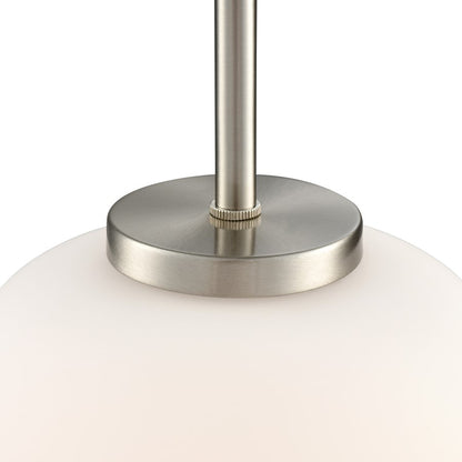 Millennium Lighting Laphia 1Lt 11" Pendant, Nickel/Etched Opal