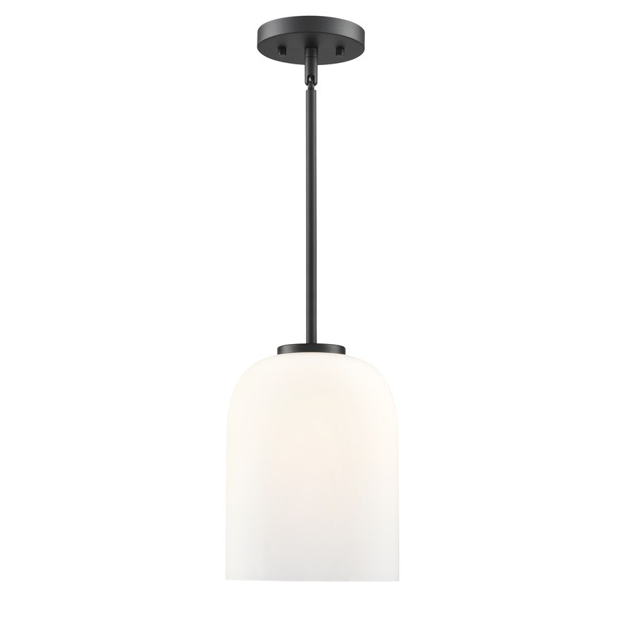 Millennium Lighting Laphia 1Lt 11" Pendant, Black/Etched Opal
