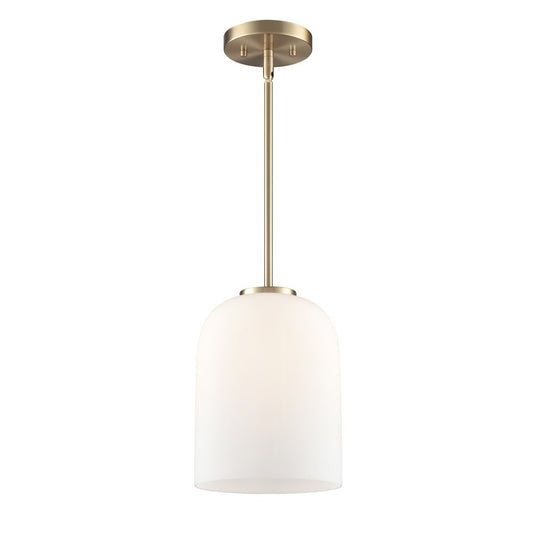 Millennium Lighting Laphia 1Lt 11" Pendant, Modern Gold/Etched Opal - 214101-MG