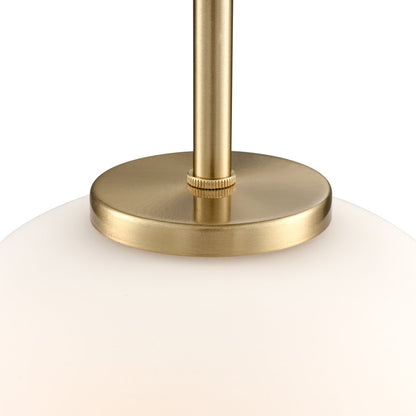 Millennium Lighting Laphia 1Lt 11" Pendant, Modern Gold/Etched Opal