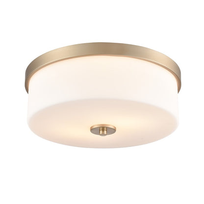 Millennium Lighting Laphia 2Lt 13" Flushmount, Gold/Etched Opal - 214102-MG