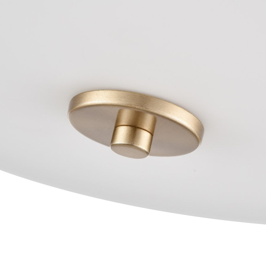 Millennium Lighting Laphia 2Lt 13" Flushmount, Gold/Etched Opal