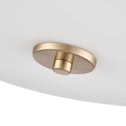 Millennium Lighting Laphia 2Lt 13" Flushmount, Gold/Etched Opal