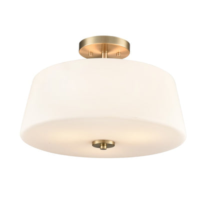 Millennium Lighting Laphia 3Lt 16" Semi-Flush, Gold/Etched Opal - 214103-MG
