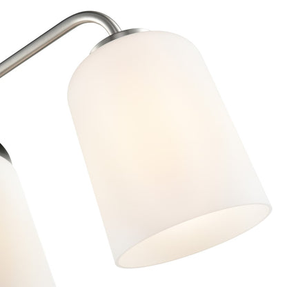 Millennium Lighting Laphia 4Lt 28" Vanity, Nickel/Etched Opal