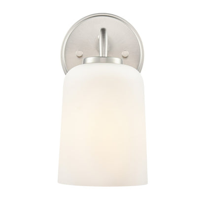 Millennium Lighting Laphia 1Lt 5" Wall Sconce, Nickel/Etched Opal