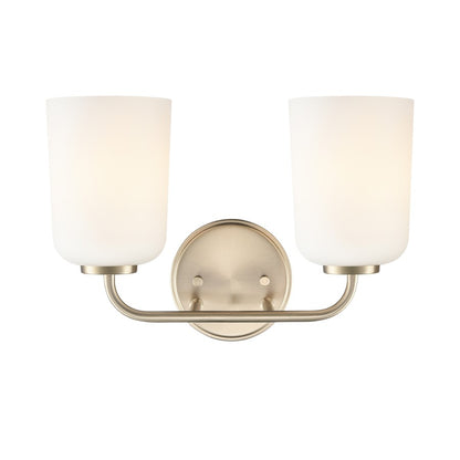 Millennium Lighting Laphia 2Lt 14" Vanity, Modern Gold/Etched Opal