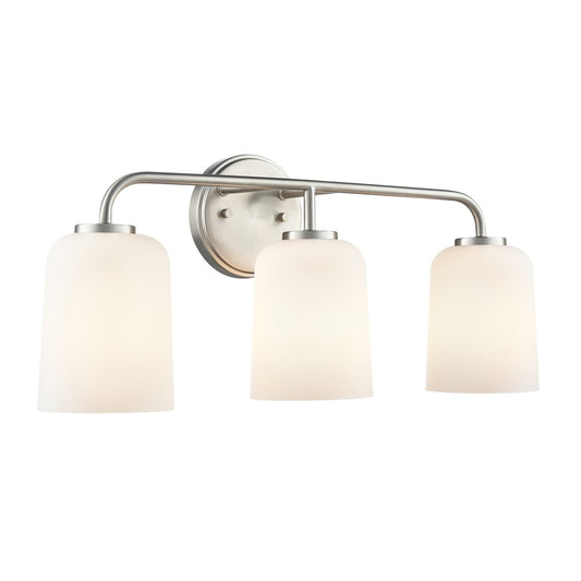 Millennium Lighting Laphia 3Lt 22" Vanity, Nickel/Etched Opal - 214203-BN