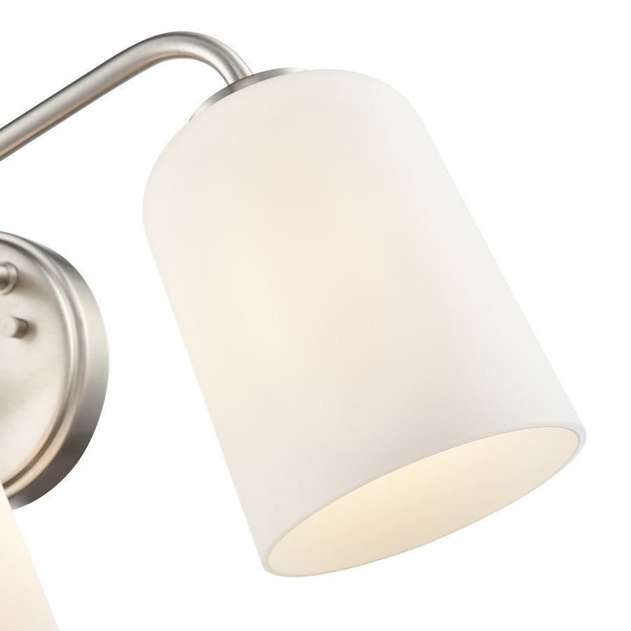 Millennium Lighting Laphia 3Lt 22" Vanity, Nickel/Etched Opal