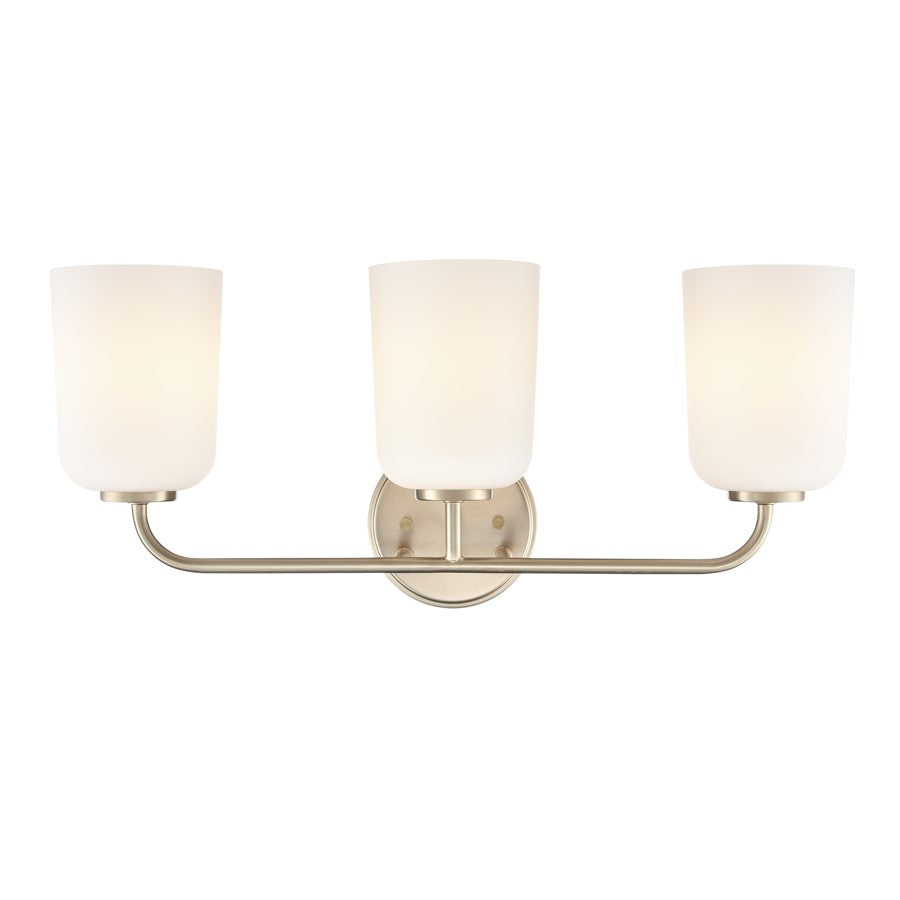 Millennium Lighting Laphia 3Lt 22" Vanity, Modern Gold/Etched Opal