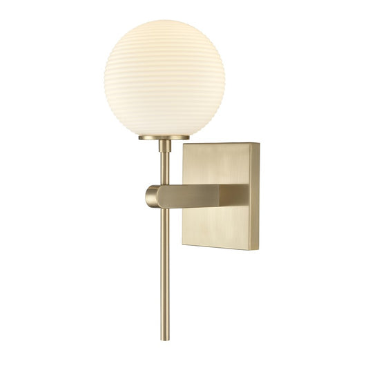 Millennium Lighting Coretta 1Lt 6" Wall Sconce, Gold/Frosted Fluted - 215101-MG