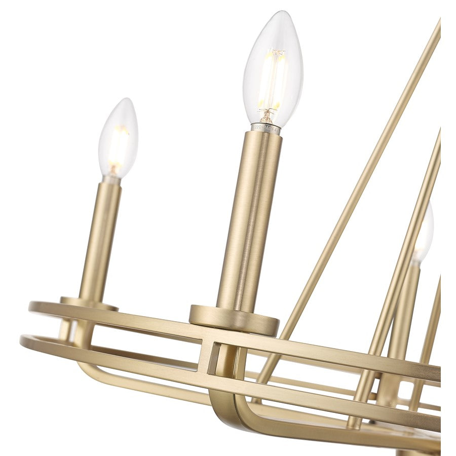 Millennium Lighting Jody 5Lt 27" Chandelier, Vintage Brass