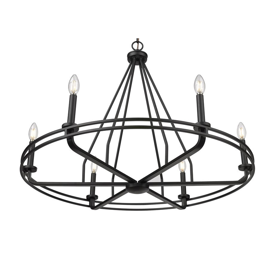 Millennium Lighting Jody 6Lt 33" Chandelier, Black