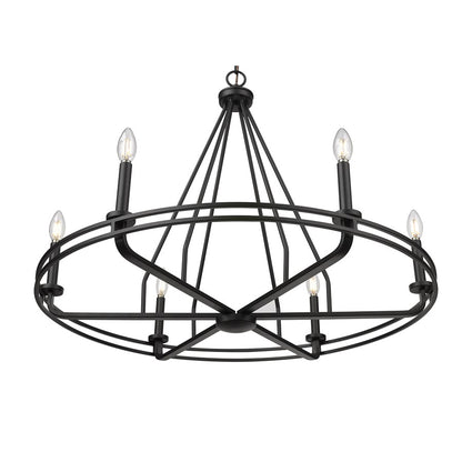 Millennium Lighting Jody 6Lt 33" Chandelier, Black