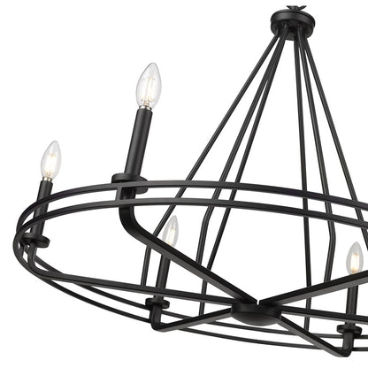 Millennium Lighting Jody 6Lt 33" Chandelier, Black