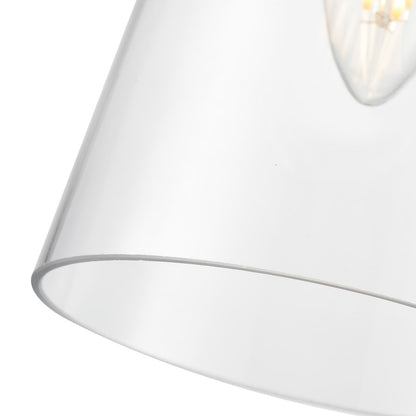 Millennium Lighting Maccan 1Lt 5" Pendant, Vintage Brass/Clear