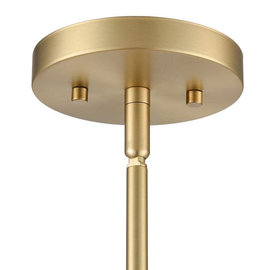 Millennium Lighting Maccan 1Lt 5" Pendant, Vintage Brass/Clear