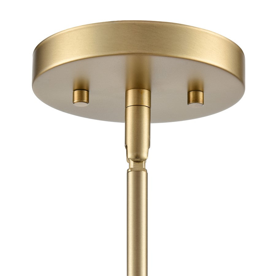 Millennium Lighting Maccan 5Lt 31" Chandelier, Vintage Brass/Clear