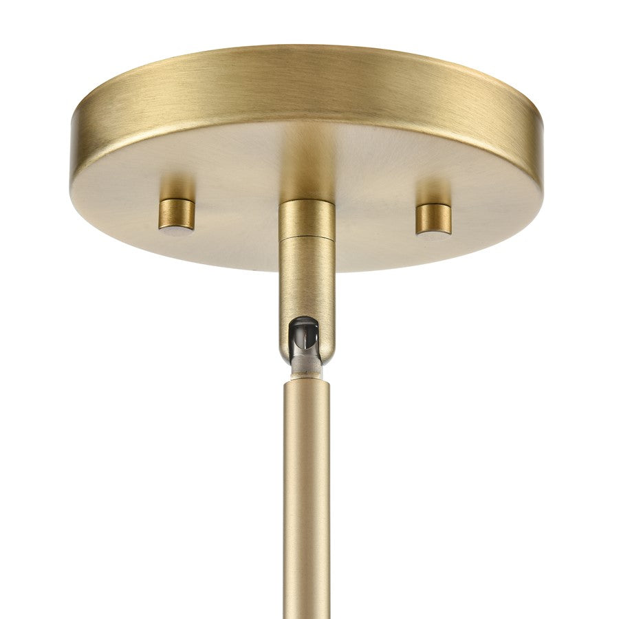 Millennium Lighting Maccan 8Lt 39" Chandelier, Vintage Brass/Clear