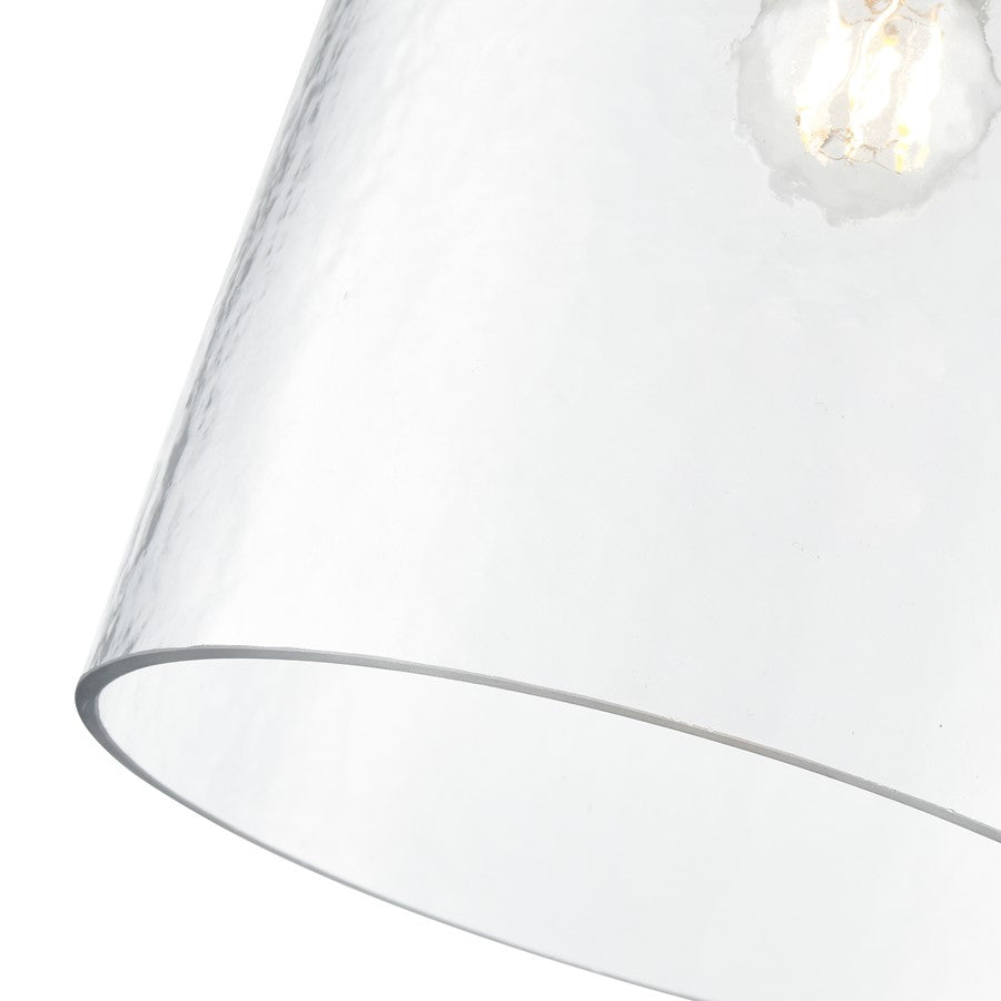 Millennium Lighting Khrisa 1Lt 16" Pendant, Brass/Clear Hammered