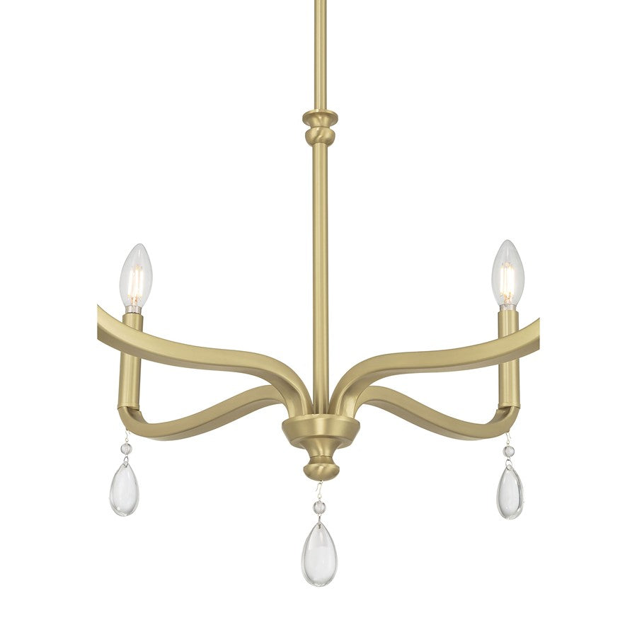Millennium Lighting Viremont 4Lt Chandelier, Vintage Brass