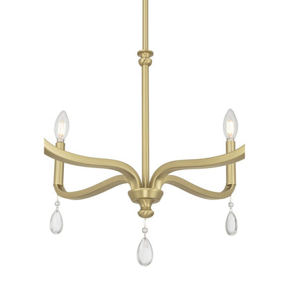 Millennium Lighting Viremont 4Lt Chandelier, Vintage Brass