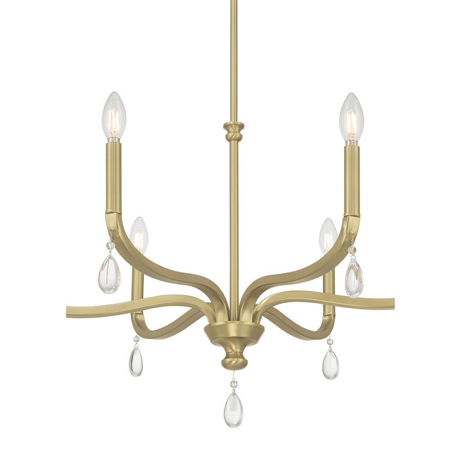 Millennium Lighting Viremont 6Lt Chandelier, Vintage Brass