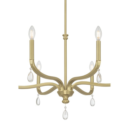 Millennium Lighting Viremont 6Lt Chandelier, Vintage Brass