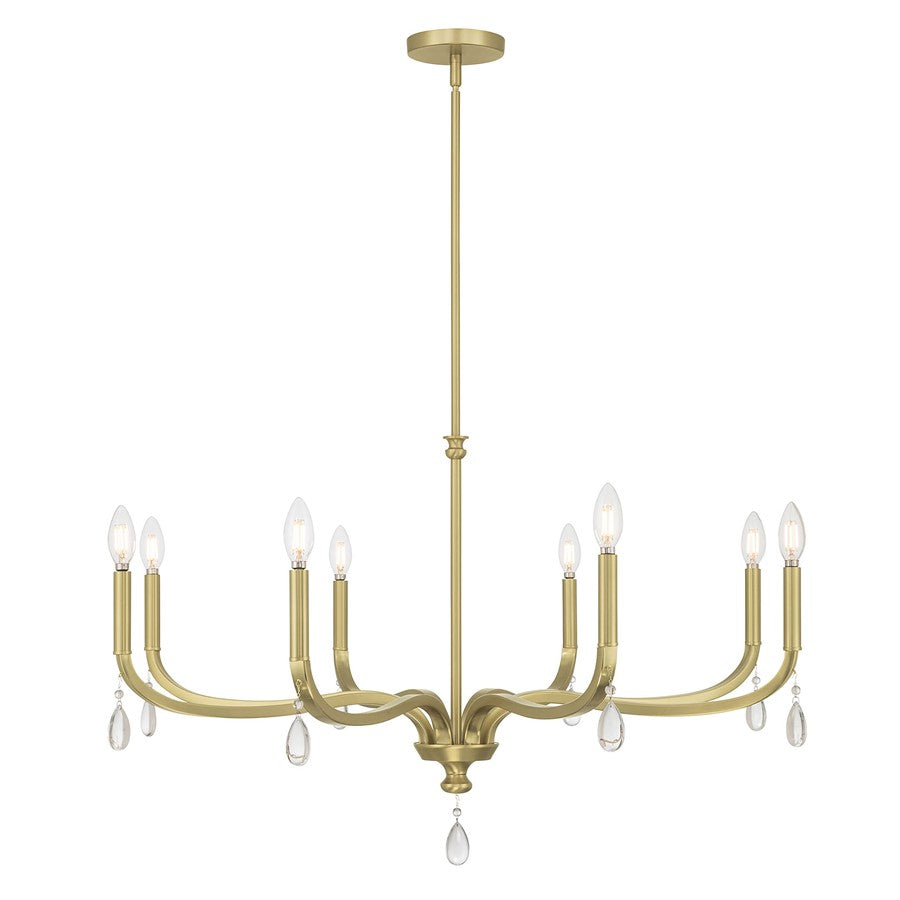 Millennium Lighting Viremont 8Lt Chandelier, Vintage Brass