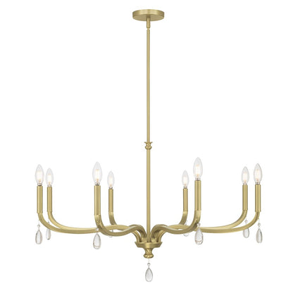 Millennium Lighting Viremont 8Lt Chandelier, Vintage Brass