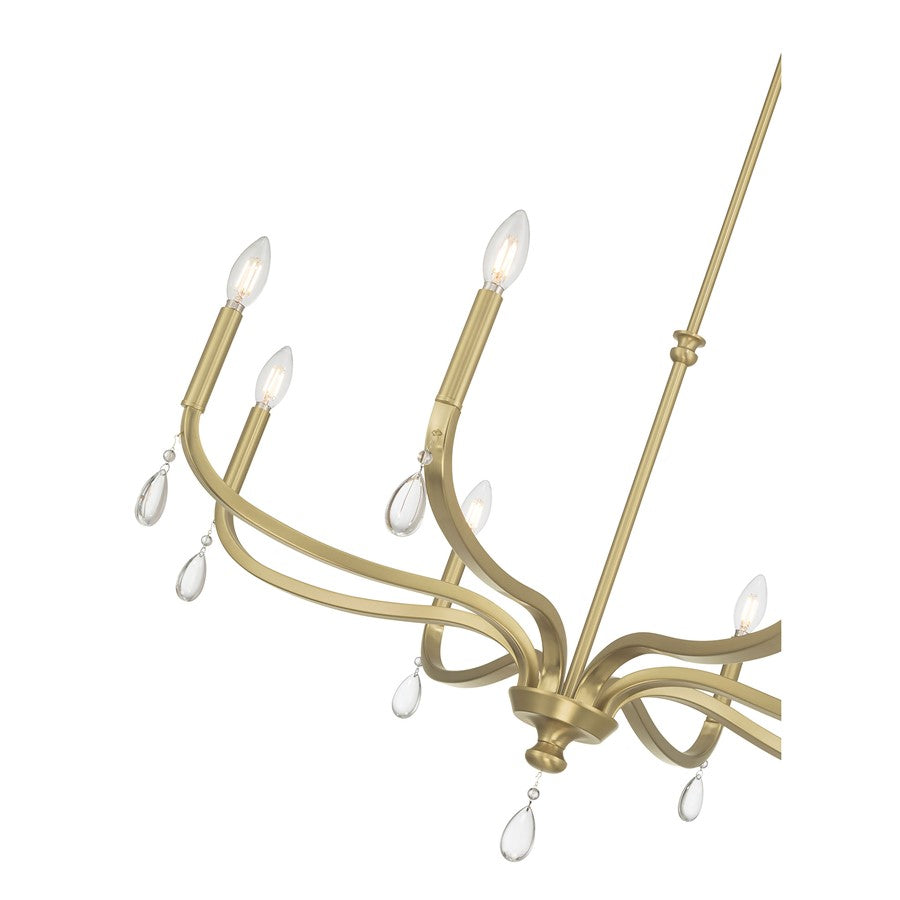 Millennium Lighting Viremont 8Lt Chandelier, Vintage Brass