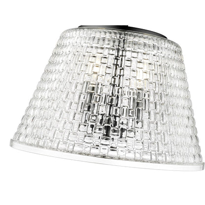 Millennium Lighting Saben 3Lt Semi-Flush Mount, Black